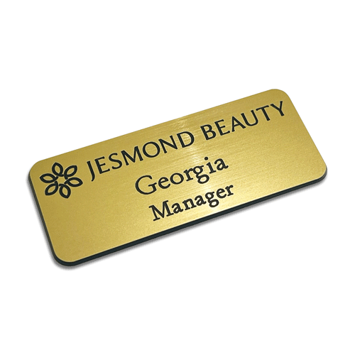 Engraved Logo Name Badges