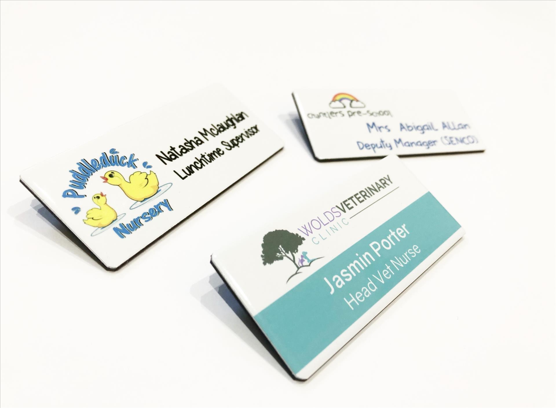 Printed Logo Name Badge