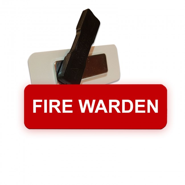Engraved Fire Warden Badges